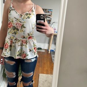 floral tank top